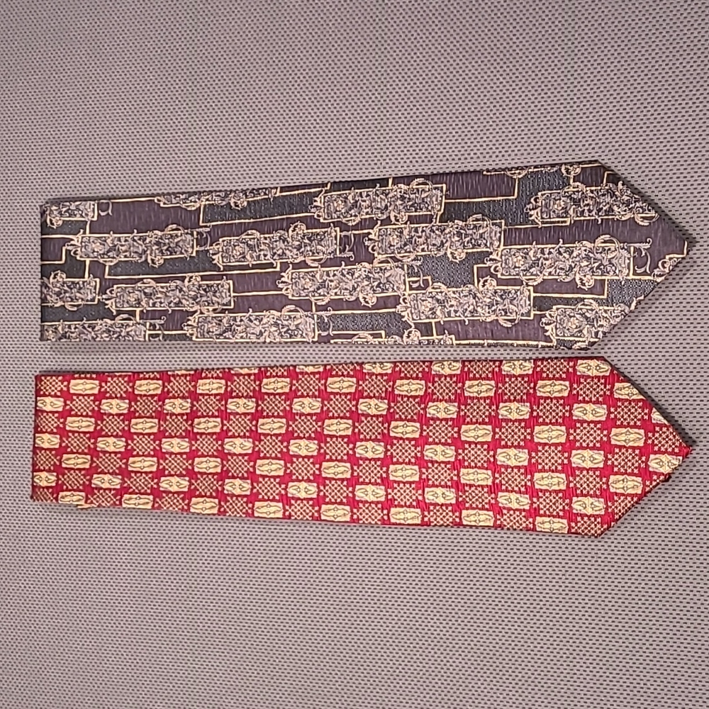 Daniel De Fasson Red & Blue Necktie